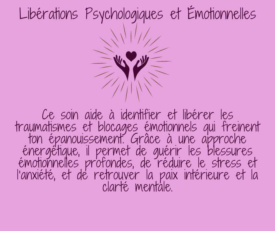 Libérations Psychologiques et Émotionnelles